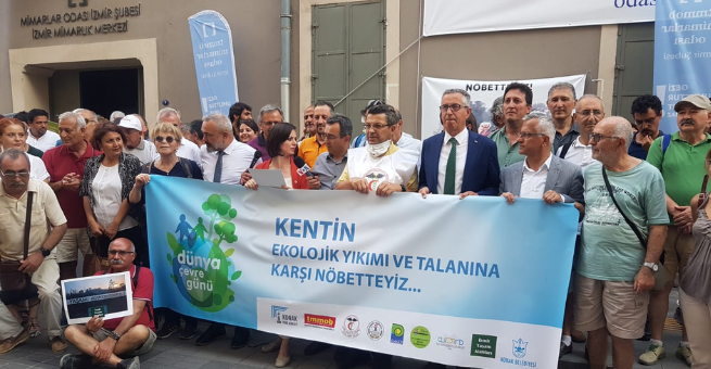 İzmir Tabip Odası 'Kentin Ekolojik Yıkımı ve Talanına Karşı Nöbetteyiz!'